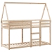 Cama litera sin colchón madera maciza de pino 90x190 cm
