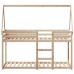 Cama litera sin colchón madera maciza de pino 90x190 cm