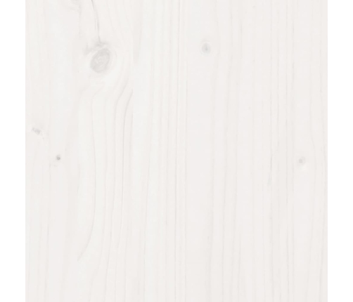 Cama alta con techo madera maciza de pino blanco 80x200 cm