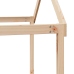 Cama litera con techo madera maciza de pino 80x200 cm