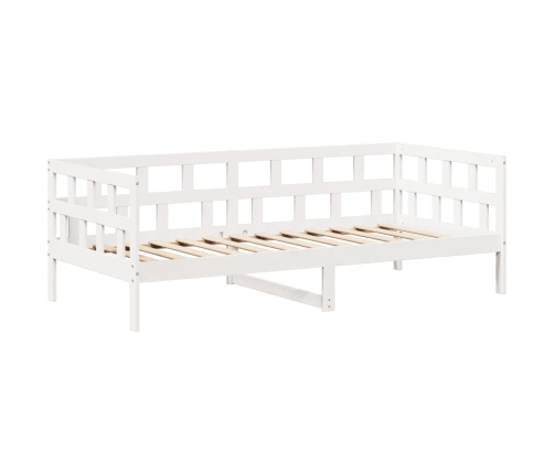 Sofá cama madera maciza de pino blanco 80x200 cm