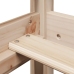 Sofá cama con techo madera maciza de pino 90x190 cm