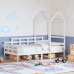 Sofá cama madera maciza de pino blanco 80x200 cm