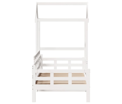 Sofá cama madera maciza de pino blanco 80x200 cm