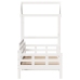 Sofá cama madera maciza de pino blanco 80x200 cm