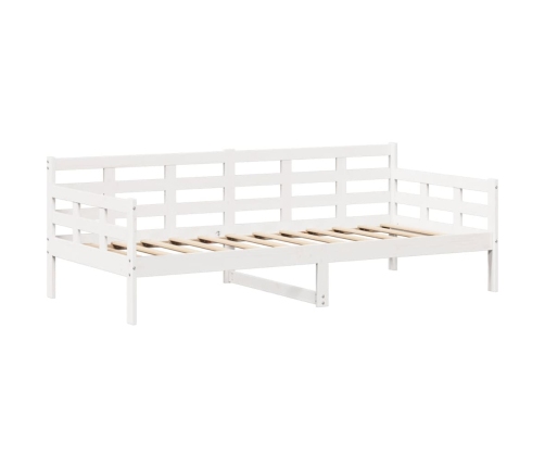 Sofá cama madera maciza de pino blanco 80x200 cm