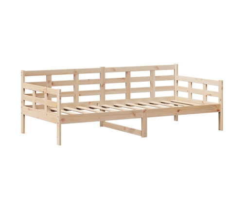 Sofá cama con techo madera maciza de pino 90x190 cm