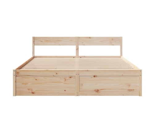 vidaXL Estructura de cama con cajones madera maciza de pino 200x200 cm