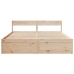 vidaXL Estructura de cama con cajones madera maciza de pino 200x200 cm