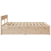 vidaXL Estructura de cama con cajones madera maciza de pino 200x200 cm