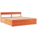 vidaXL Estructura de cama cajones madera pino marrón cera 180x200 cm