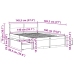 Cama sin colchón madera maciza de pino marrón cera 140x190 cm