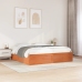 Cama sin colchón madera maciza de pino marrón cera 180x200 cm