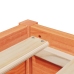 Cama sin colchón madera maciza de pino marrón cera 180x200 cm