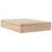 Estructura de cama sin colchón madera maciza de pino 160x200 cm
