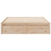 Estructura de cama sin colchón madera maciza de pino 160x200 cm