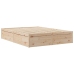 Estructura de cama sin colchón madera maciza de pino 160x200 cm