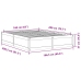 Estructura de cama sin colchón madera maciza de pino 160x200 cm