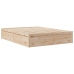 Estructura de cama sin colchón madera de pino blanca 140x200 cm