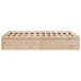Estructura de cama sin colchón madera de pino blanca 140x200 cm