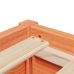 Cama sin colchón madera maciza de pino marrón cera 140x200 cm