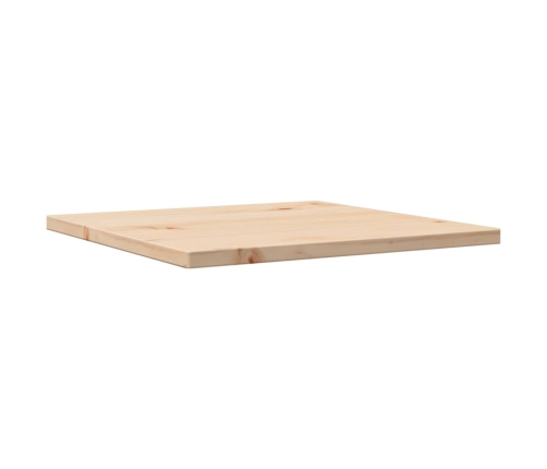 Tablero de mesa cuadrado madera maciza de pino 50x50x1,7 cm