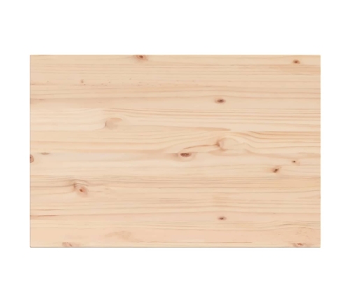 Tablero de mesa rectangular 3 uds madera de pino 80x53x1,7 cm