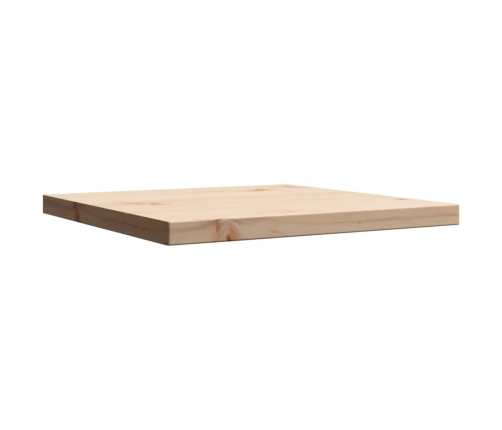 Tablero de mesa cuadrado madera maciza de pino 40x40x2,5 cm