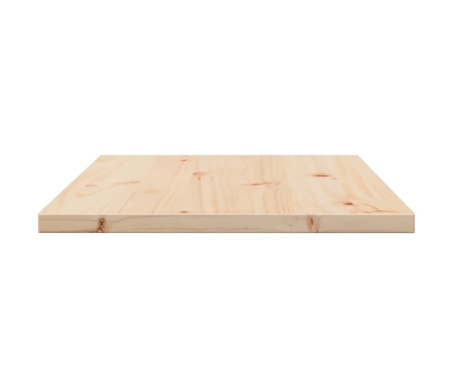 Tablero de mesa rectangular madera maciza pino 80x50x2,5 cm