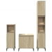 Set de muebles de baño 3 pzas madera contrachapada roble Sonoma