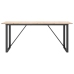 vidaXL Mesa de comedor marco O madera maciza pino y hierro 180x90x75cm