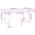 vidaXL Mesa comedor marco O madera maciza pino y hierro 160x80x75,5 cm