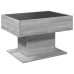 Mesa de centro y LED madera ingeniería gris Sonoma 70x50x45 cm