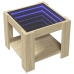 Mesa de centro y LED madera ingeniería roble Sonoma 53x53x45 cm