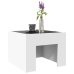 Mesa de centro con LED Infinity blanca 40x40x30 cm