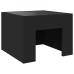 Mesa de centro con Infinity LED negro 40x40x30 cm