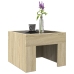 Mesa de centro con Infinity LED roble Sonoma 40x40x30 cm