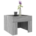 Mesa de centro con Infinity LED gris Sonoma 40x40x30 cm