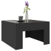 Mesa de centro con Infinity LED negro 50x50x30 cm