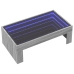 Mesa de centro con Infinity LED gris Sonoma 90x50x30 cm