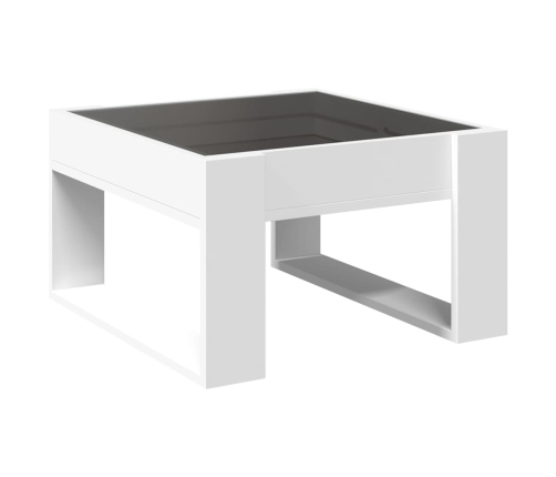 Mesa de centro con Infinity LED blanco 50x53x30 cm