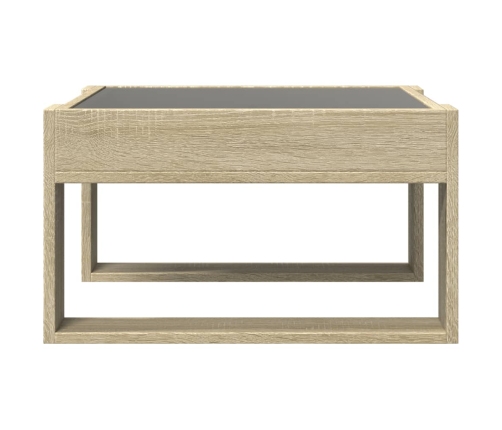 Mesa de centro con Infinity LED roble Sonoma 50x53x30 cm