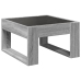 Mesa de centro con Infinity LED gris Sonoma 50x53x30 cm