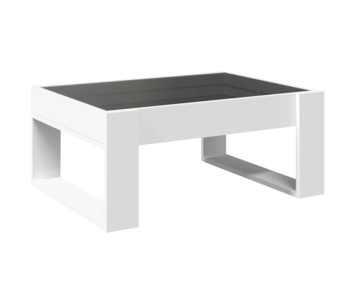 Mesa de centro con Infinity LED blanco 70x53x30 cm