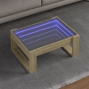 Mesa de centro con Infinity LED roble Sonoma 70x53x30 cm