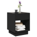 Mesa de centro con Infinity LED negro 40x40x50 cm