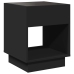 Mesa de centro con Infinity LED negro 40x40x50 cm