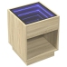 Mesa de centro con Infinity LED roble Sonoma 40x40x50 cm