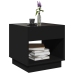 Mesa de centro con Infinity LED negro 50x50x50 cm