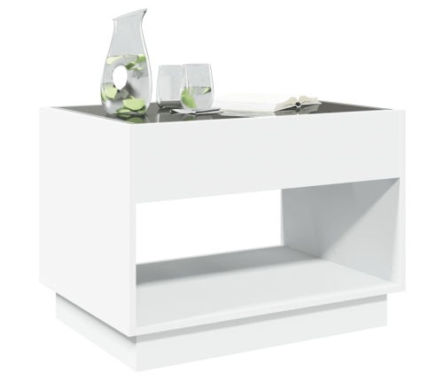 Mesa de centro con Infinity LED blanco 70x50x50 cm